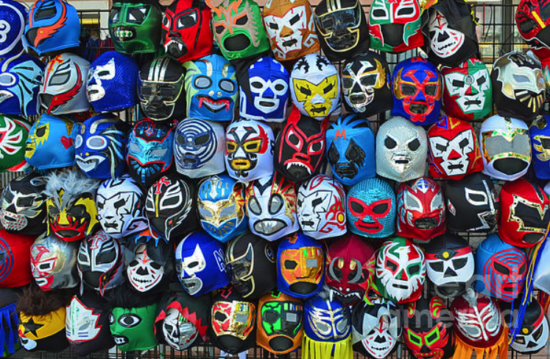 A shop selling Lucha Libre masks
