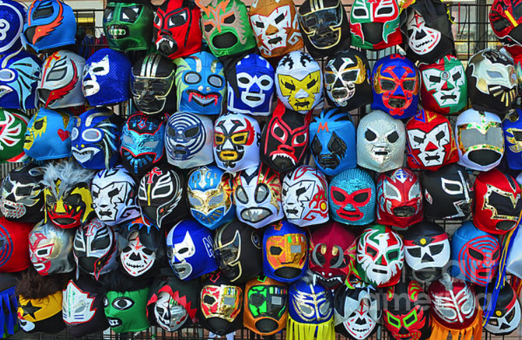 A shop selling Lucha Libre masks