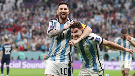Argentina advanced to the World Cup final