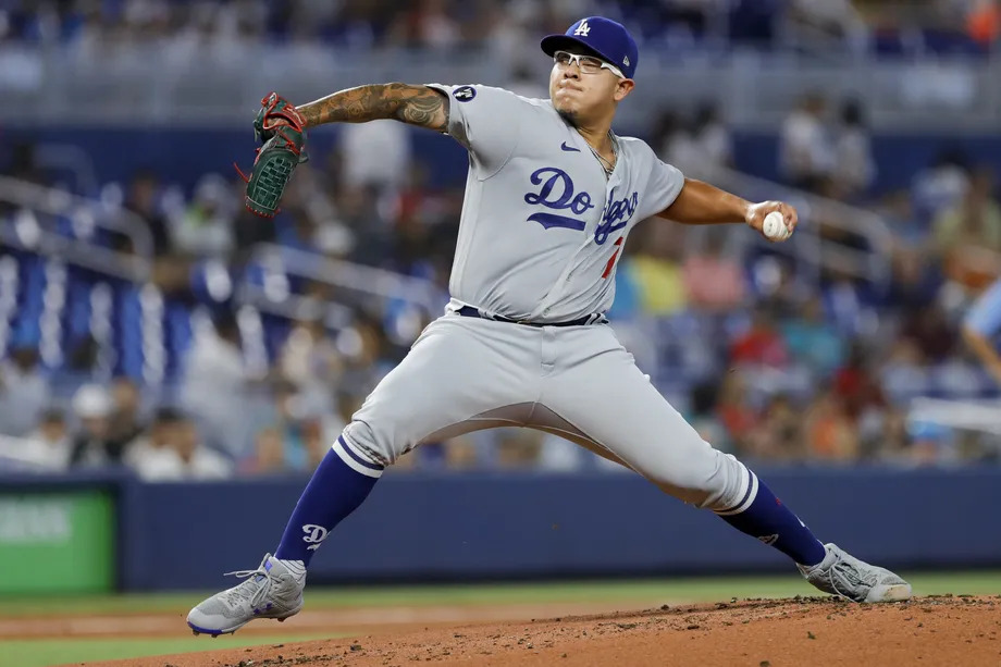 Julio Urias plays for the Dodgers